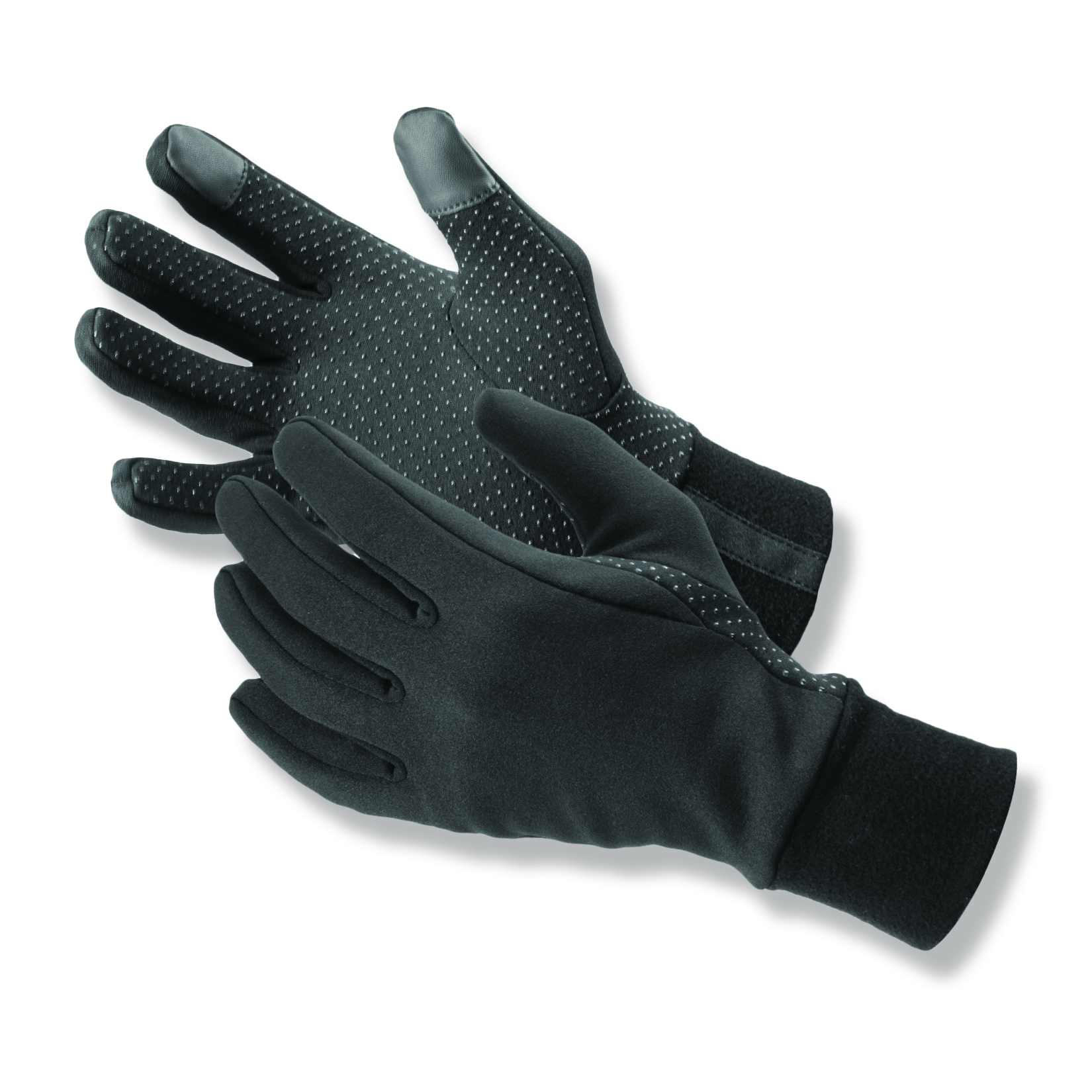 4-Way Stretch Polyester Power Tec TS™ Cold Weather Uniform Gloves are touchscreen compatible and feature gripper dots on palm.